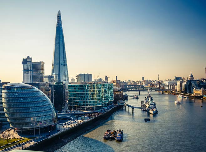 The River Thames and City of London