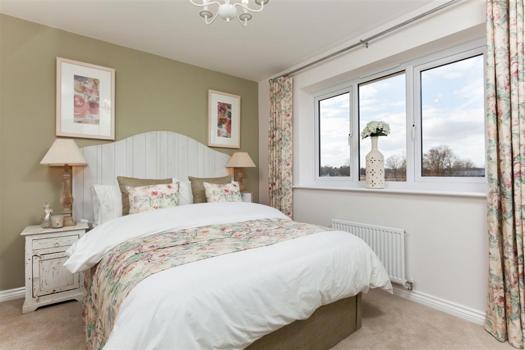 Spacious and bright bedrooms