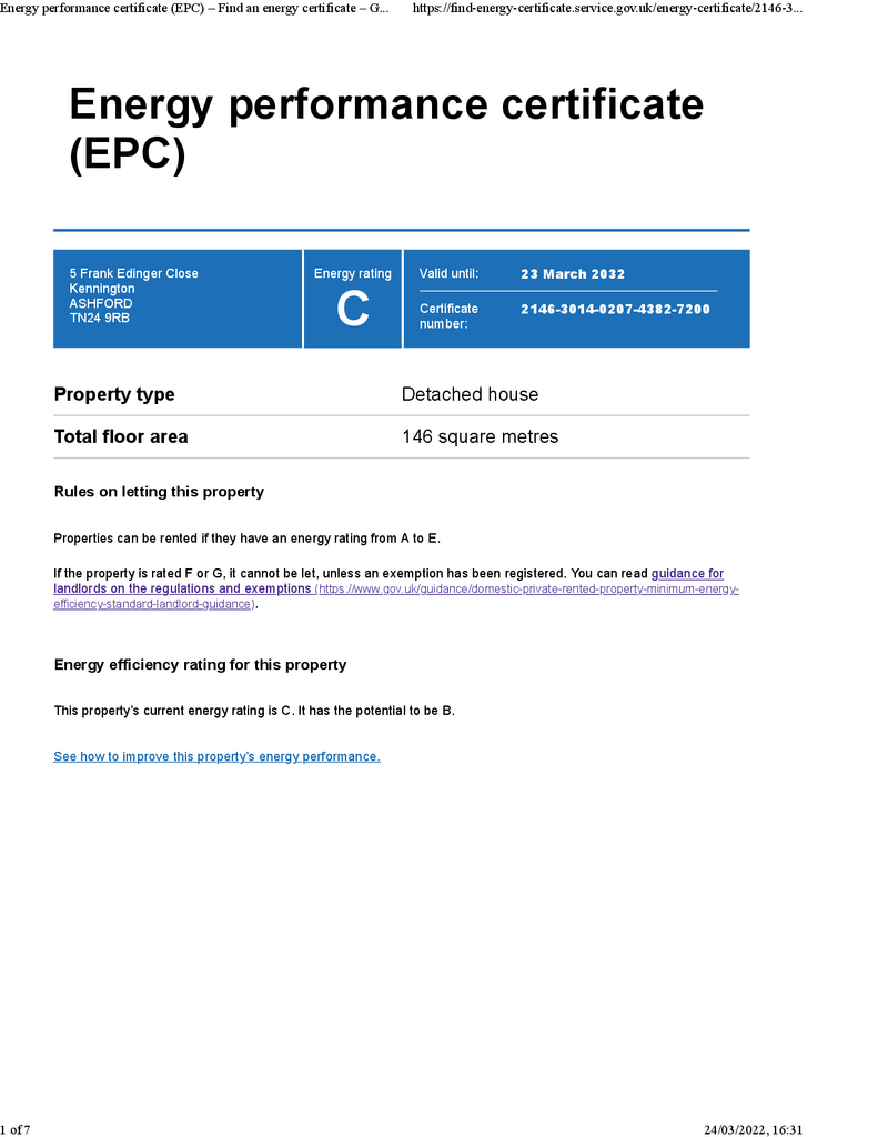 EPC Certificate