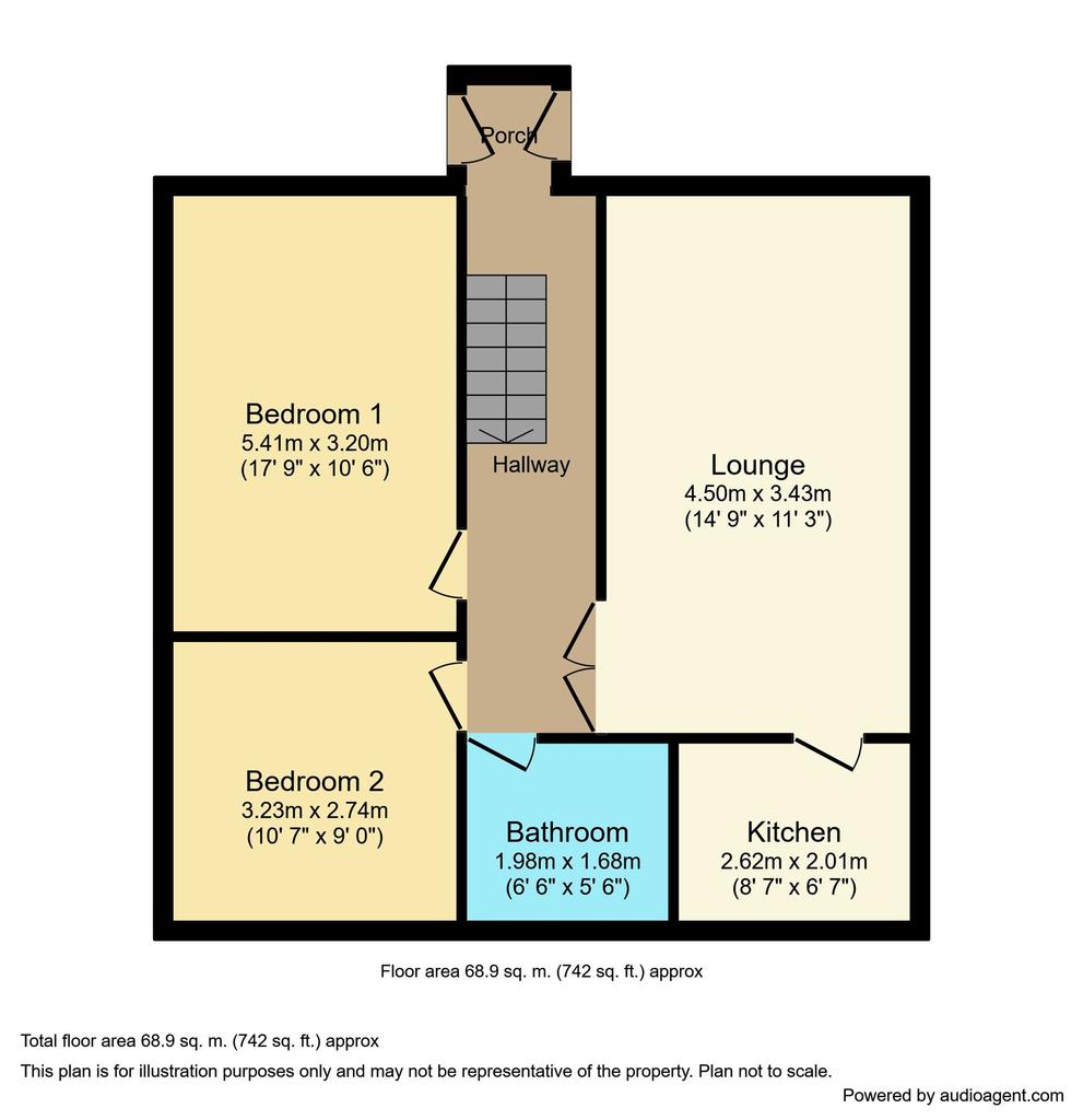 Leicester Way, Fellgate, Jarrow, Tyne and Wear, NE32 4XH 2 bed flat £75,950