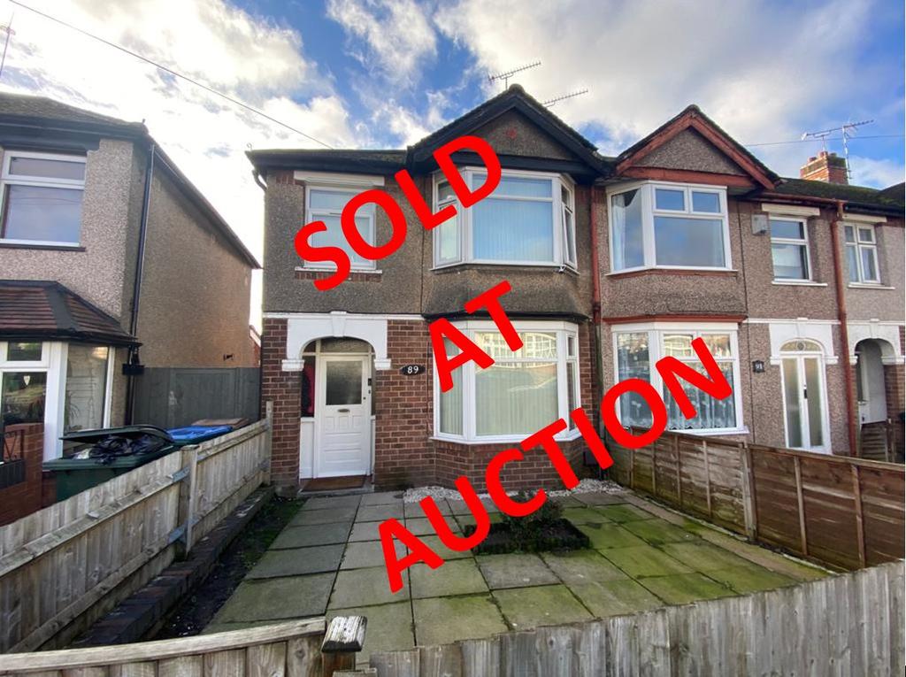 89 Standard Avenue, Coventry, CV4 3 bed end of terrace house £100,000