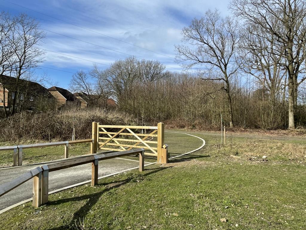 Gate leading to Right of Way to Woodland