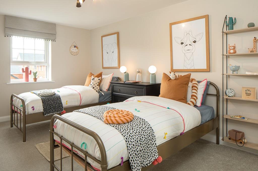 Twin bedroom of the Bayswater 4 bedroom home