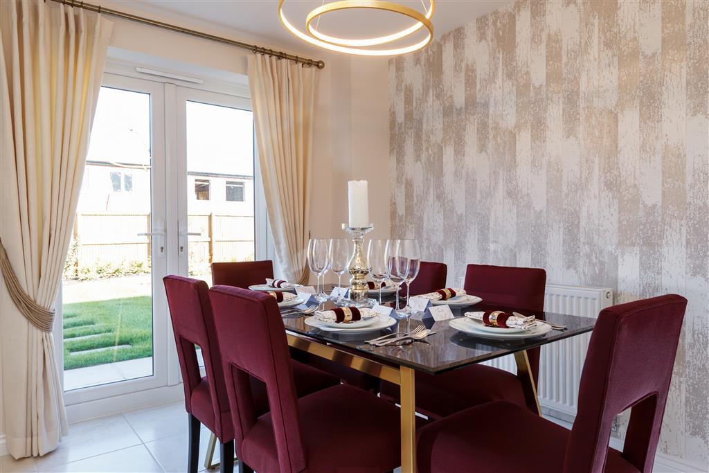 Actual Evesham show home at Clover View