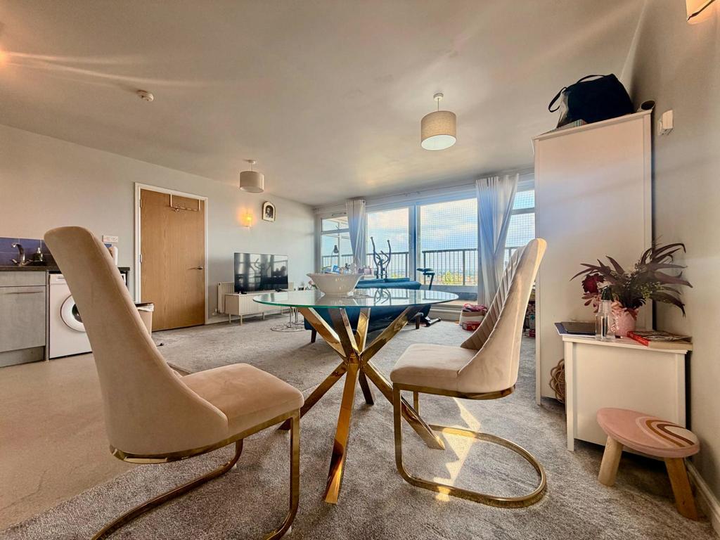 Open-plan living area, open plan living