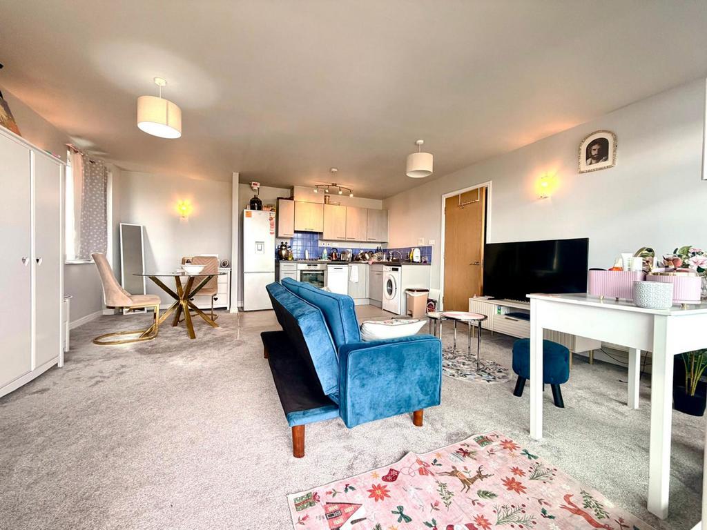 Open-plan living area, open plan living