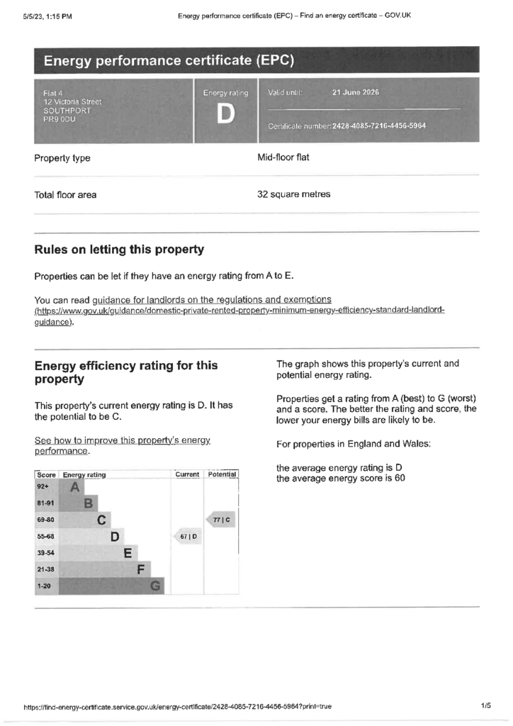 EPC Certificate