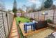 Level rear garden