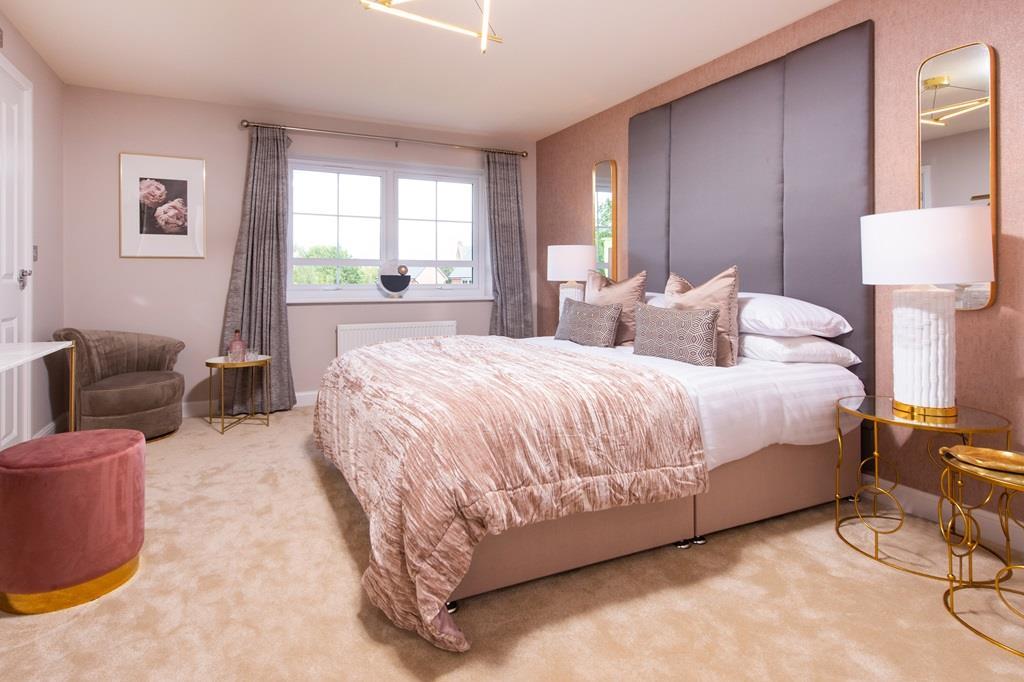 Main bedroom in the Alnmouth 4 bedroom home