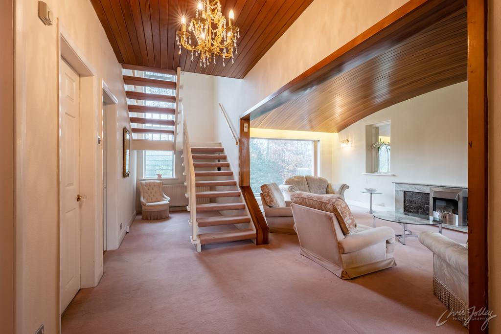 Hall open plan to sitting room