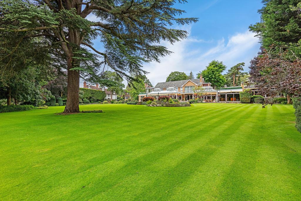 View of rear of the main house, from the gardens