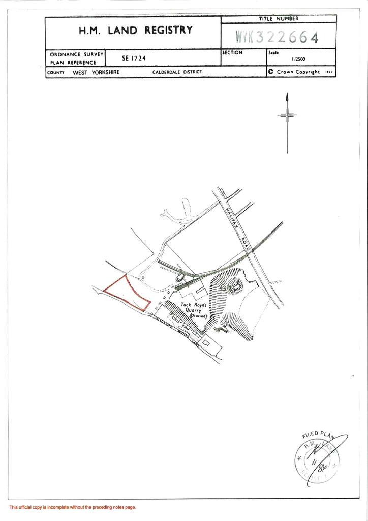 Sutcliffe Wood Lane, Brighouse, HD6 Plot £5,000