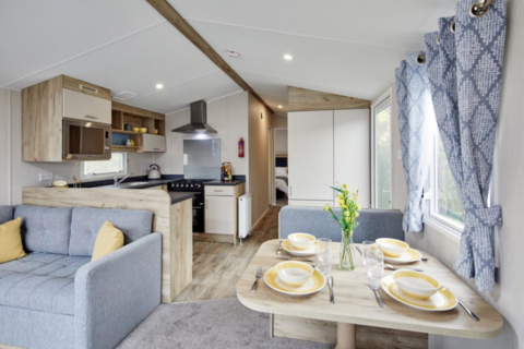 2 bedroom static caravan for sale - Saltmarshe Castle Holiday Park, Herefordshire