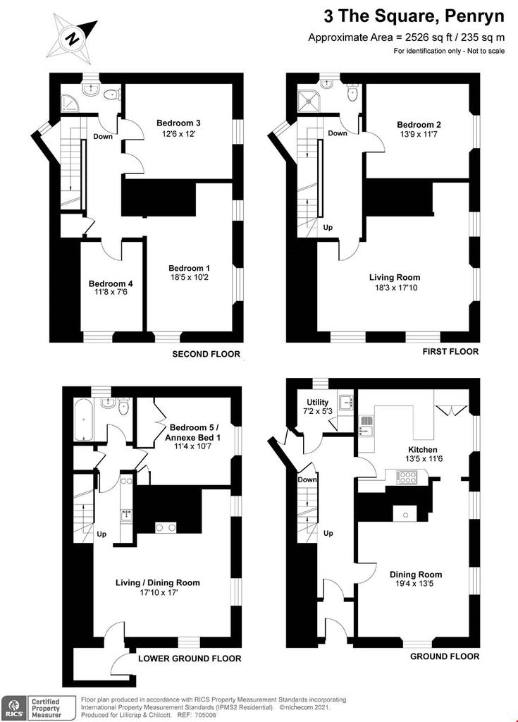 Penryn, Cornwall 5 bed townhouse £725,000