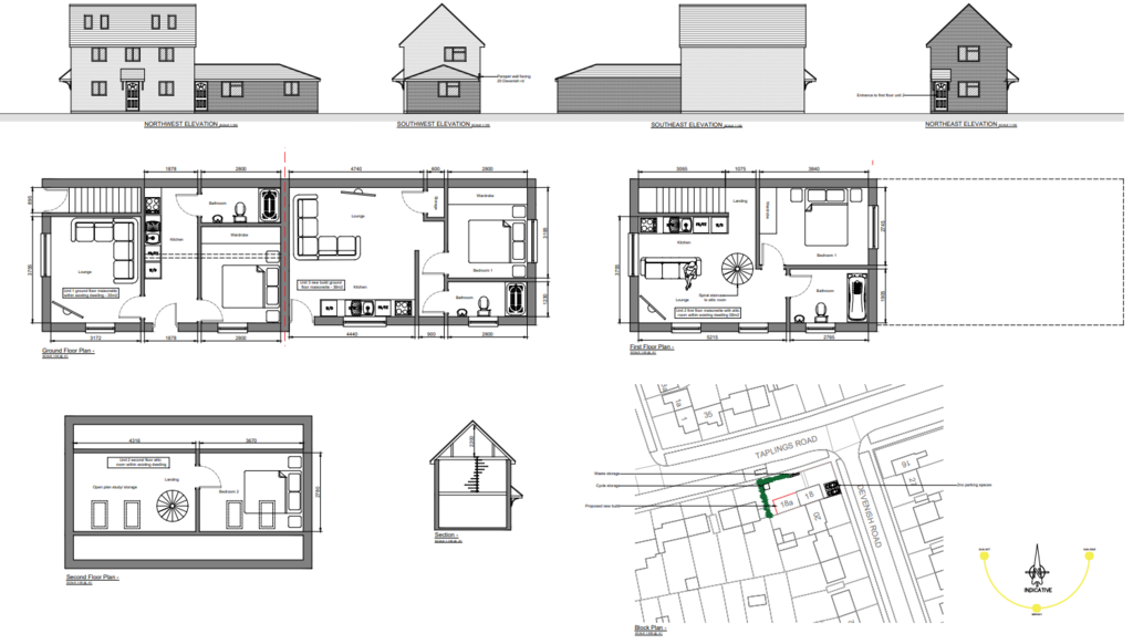 Plans for extension and conversion