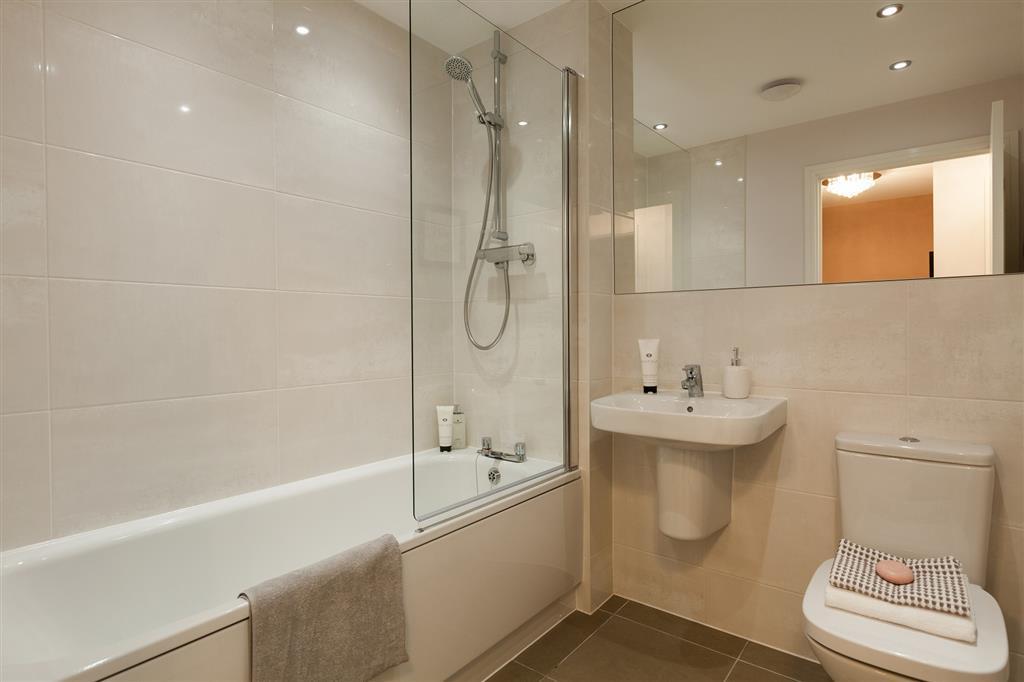A good sized bathroom with high quality fixtures and fittings