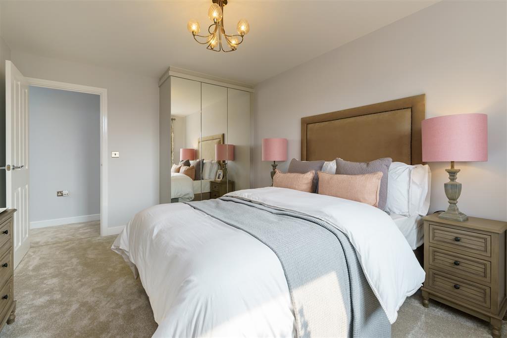 The third double bedroom overlooks the garden