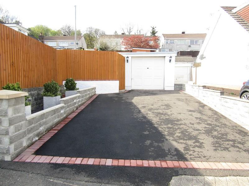 Driveway and garage