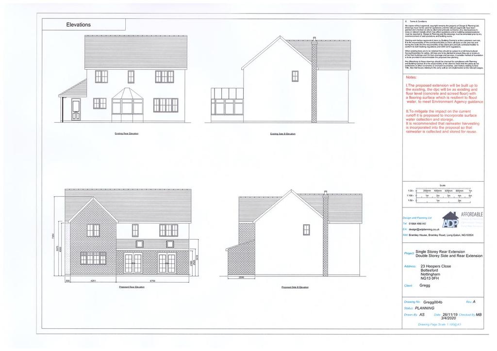 Proposed elevations
