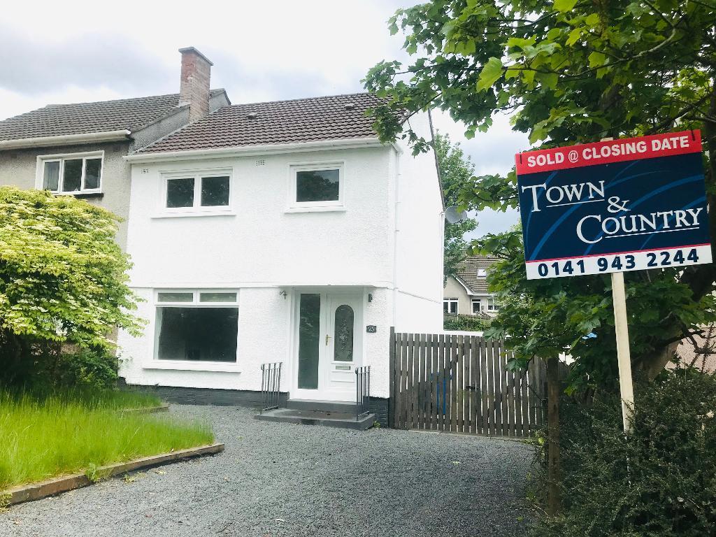 Glendaruel Avenue, Bearsden, G61 2PP 3 bed semidetached house £260,000