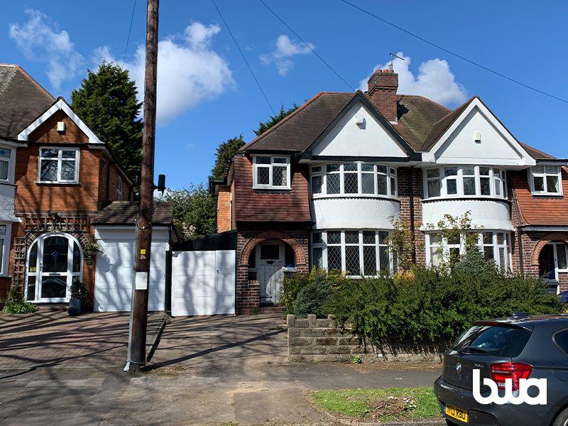 Edenbridge Road, Hall Green, Birmingham, B28 8QA 3 bed semidetached