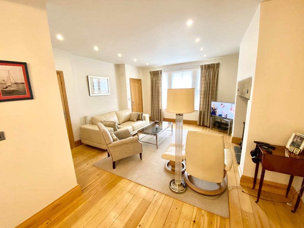 Sitting area from dining kitchen