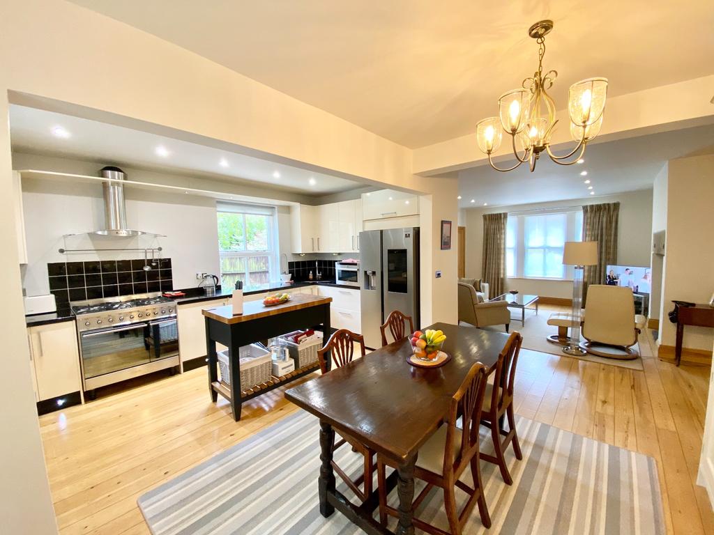 Dining area and kitchen