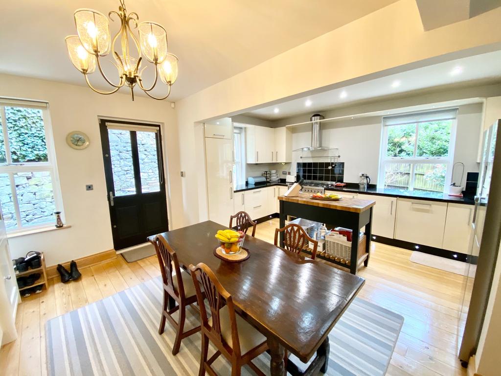 Dining area and kitchen