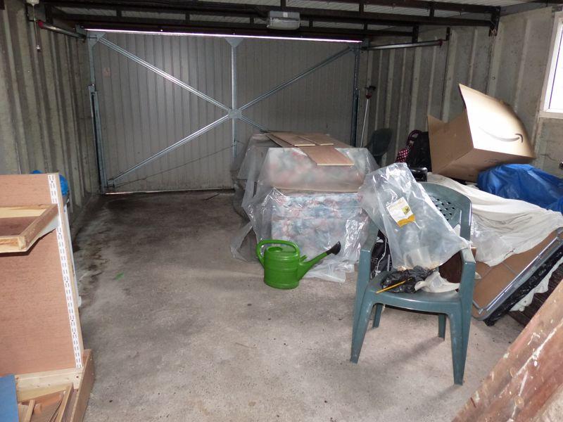 Inside garage