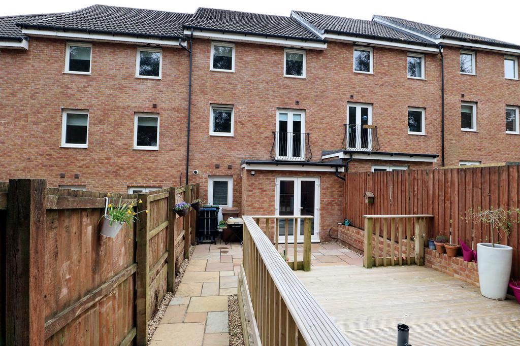 Rear of property