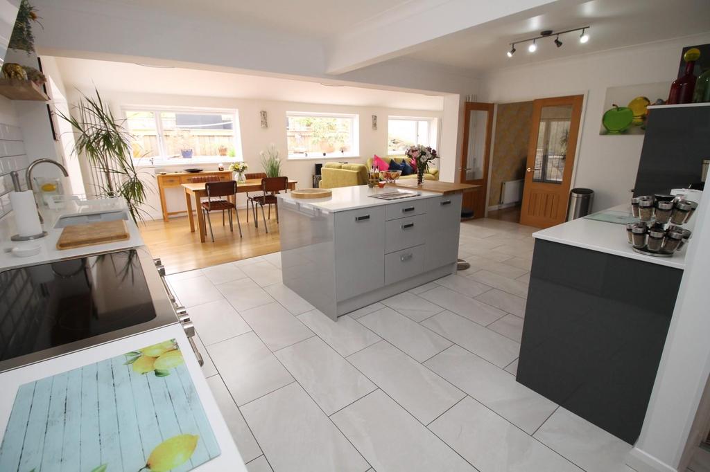 Kitchen into Dining/Family Area