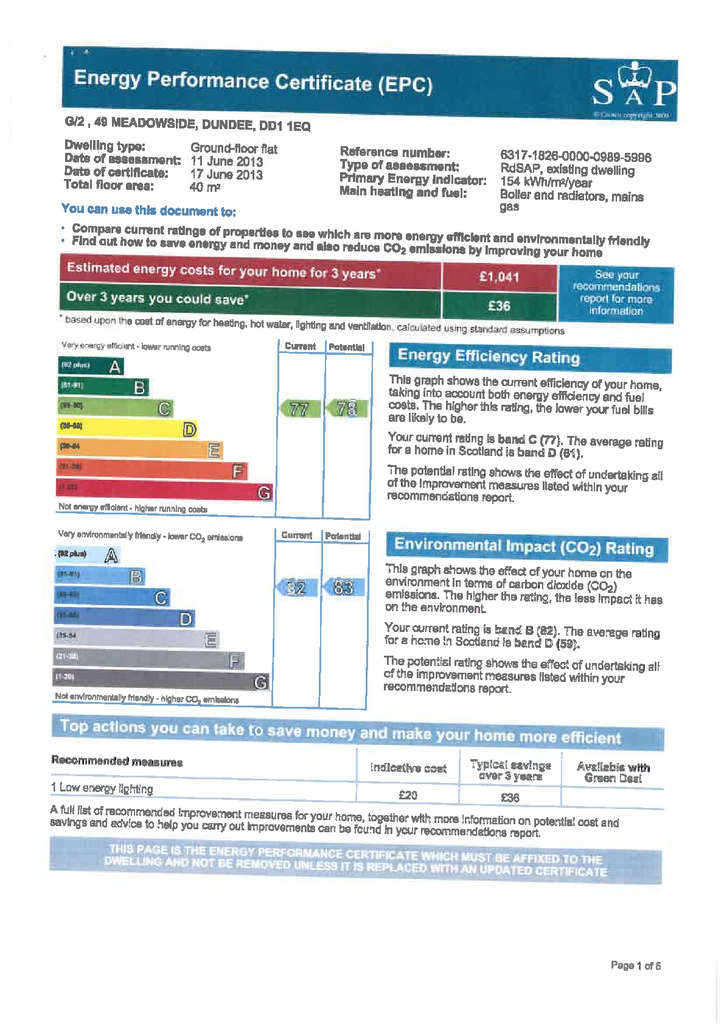 EPC Certificate
