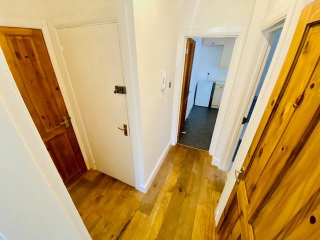 Hallway with storage