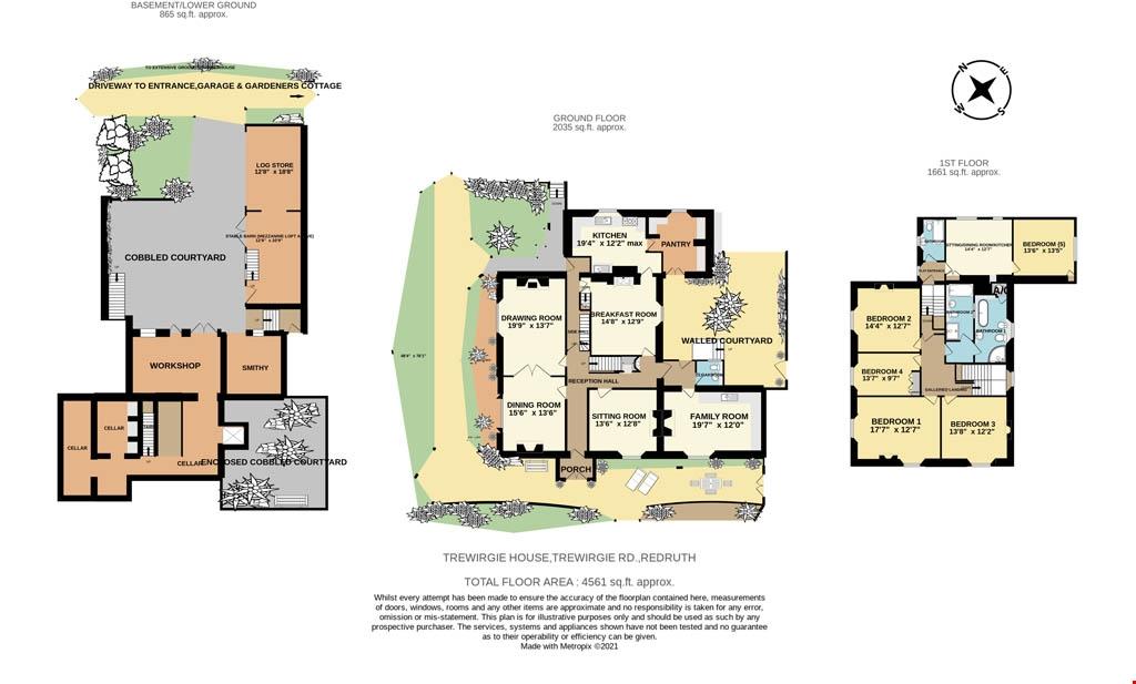 Trewirgie Redruth, Cornwall 5 bed detached house £1,250,000