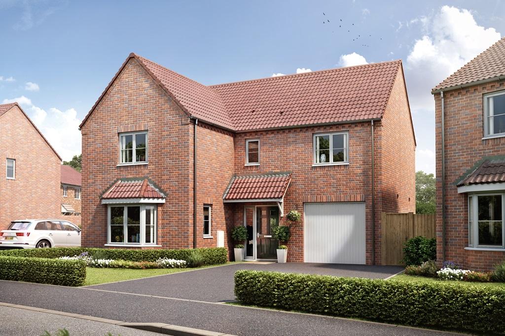 The Dunham Plot 53 at Saxilby Heights, Church Lane, Saxilby LN1 4 bed detached house £315,000