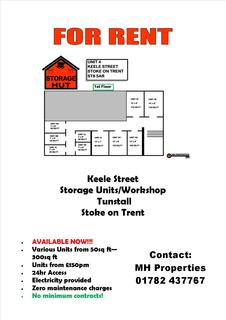 Property to rent - Self Storage/Workshop, Keele Street, Tunstall, Stoke on Trent ST6