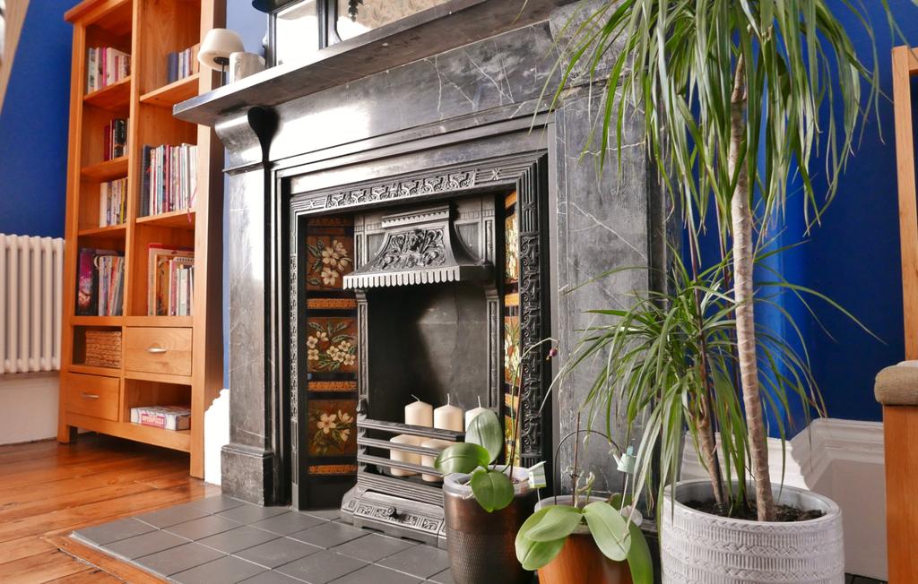 Fireplace dining room
