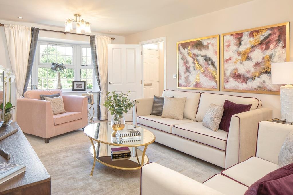 Spacious lounge in the Irving 4 bedroom detached home