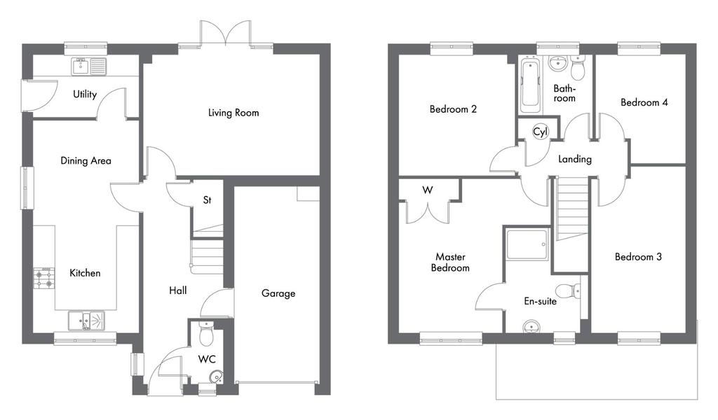 Plot 16 The Lingfield Blackwater Road, Barleythorpe 4 bed detached