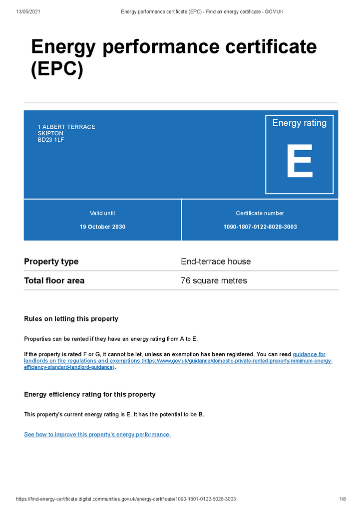 EPC Certificate