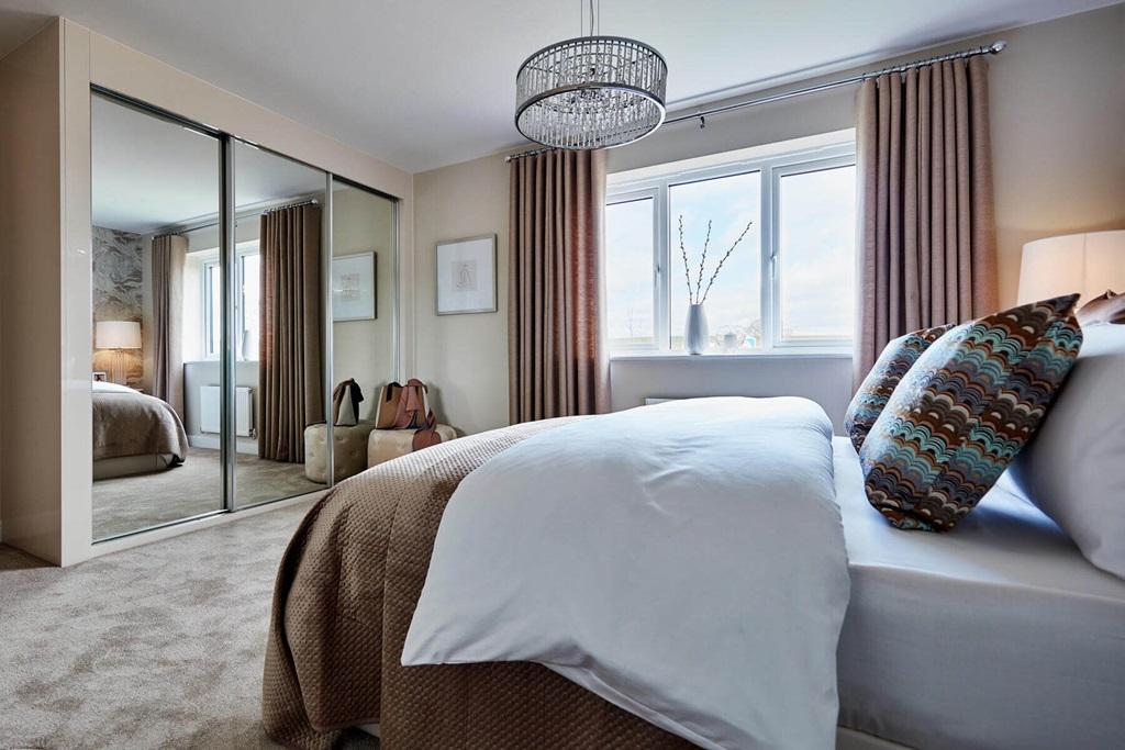 A light double bedroom