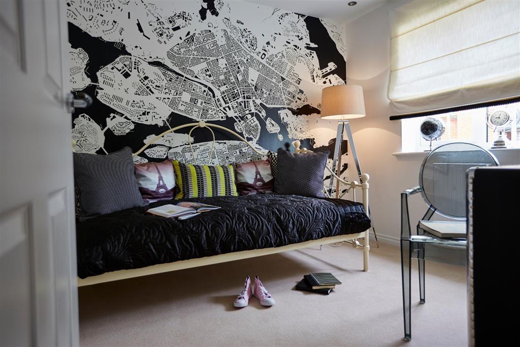 Spare bedroom could be used as an office