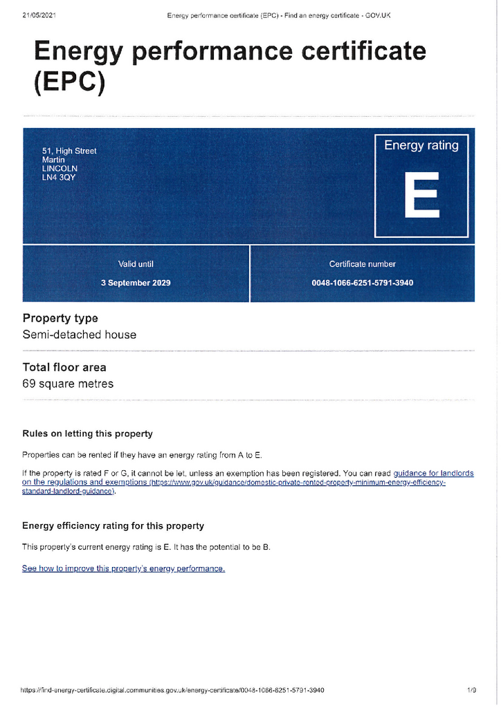 EPC Certificate
