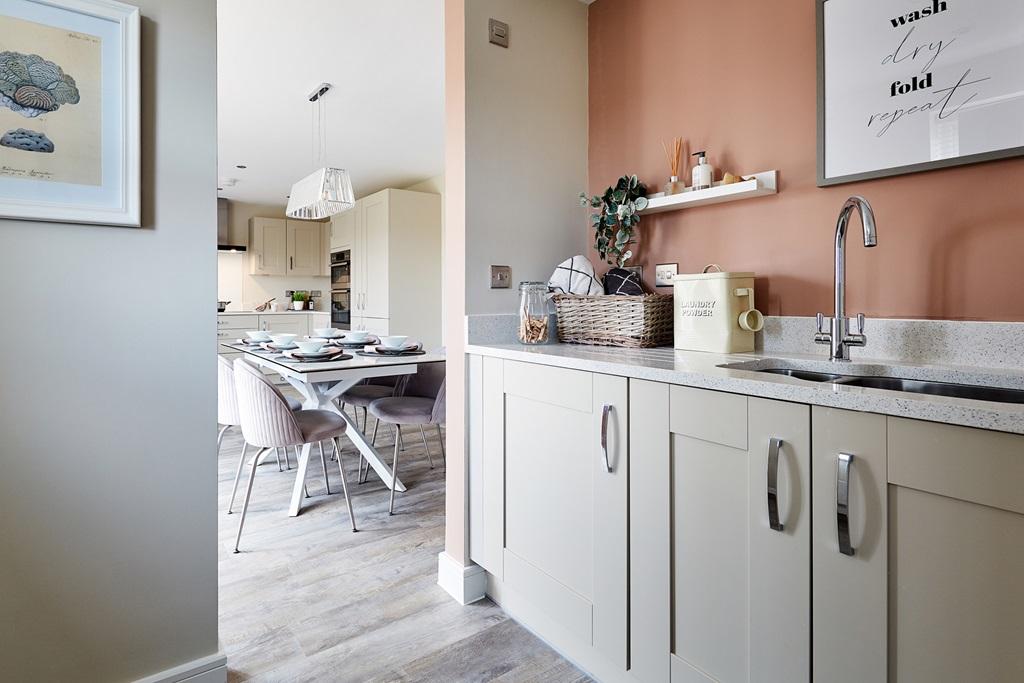 Utility room of the Kingham Show Home at...
