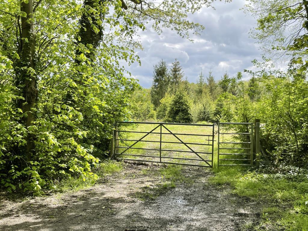 Gate to right of way to access the land