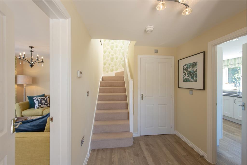 Light and airy central hallway
