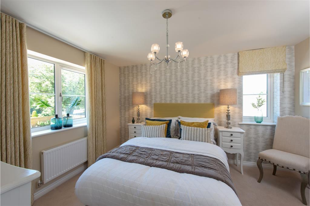 Spacious and light main bedroom