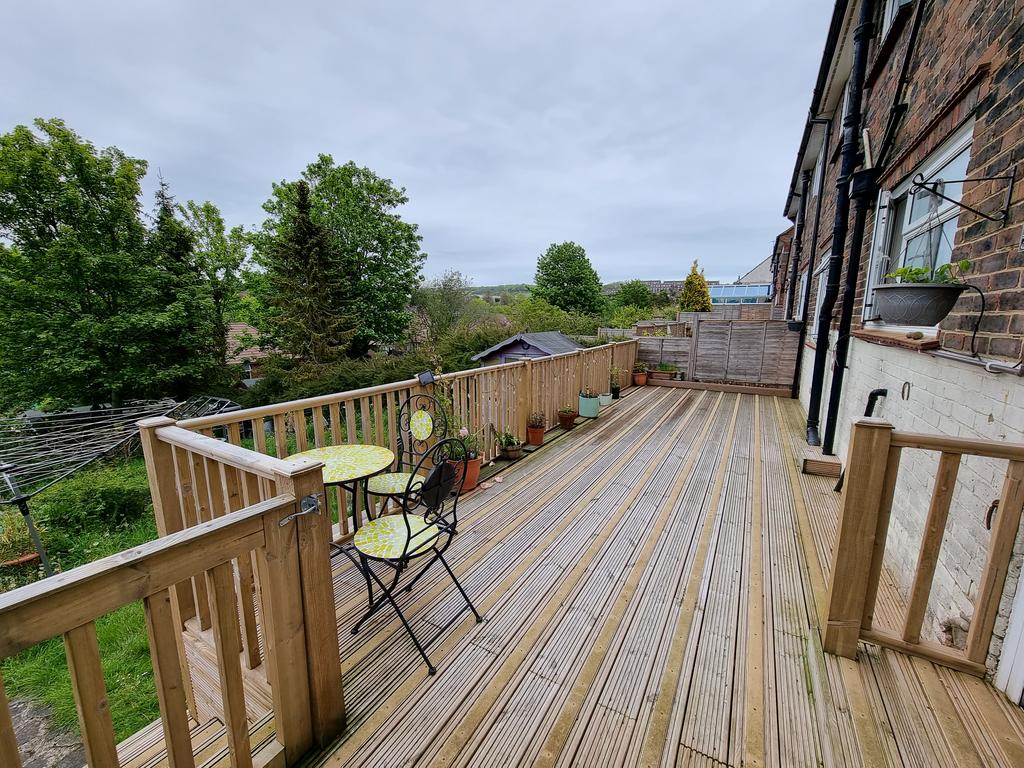 Rear decked area