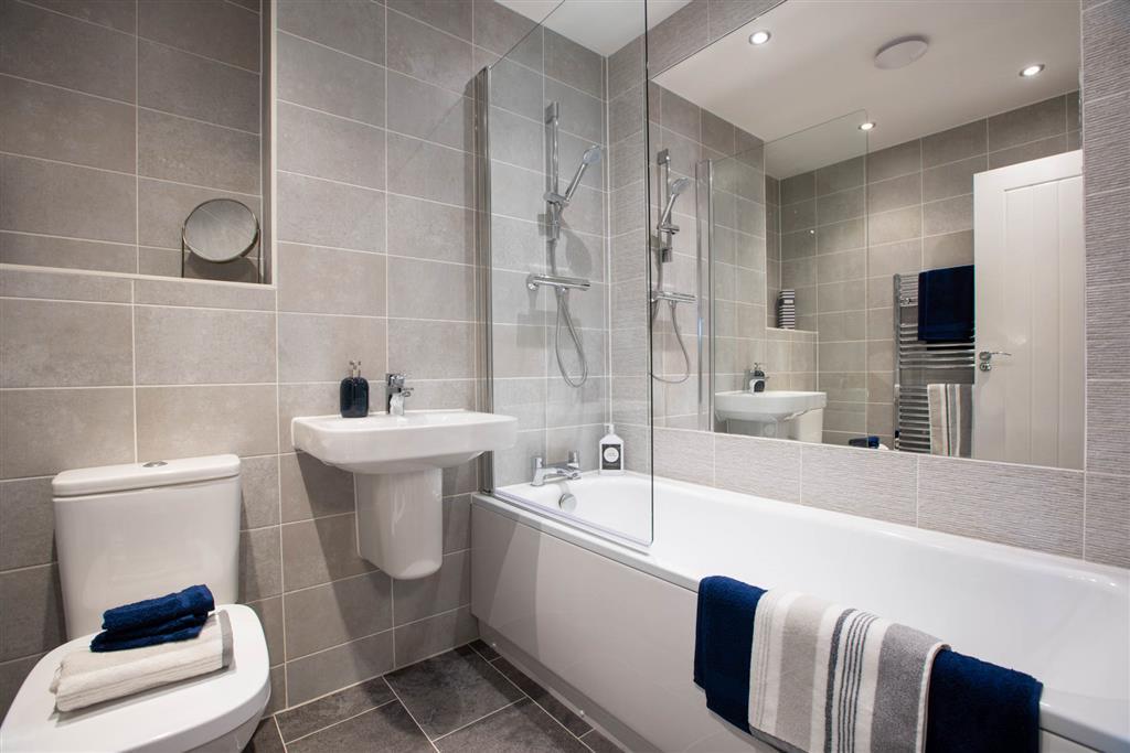 A good sized bathroom with high quality fixtures and fittings