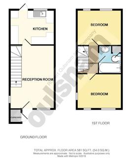 2 bedroom end of terrace house to rent, Newman Way, Rubery, Birmingham, West Midlands, B45